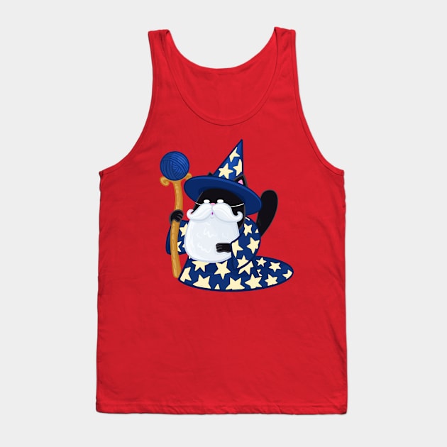 Wizard Cat Tank Top by KPrimeArt